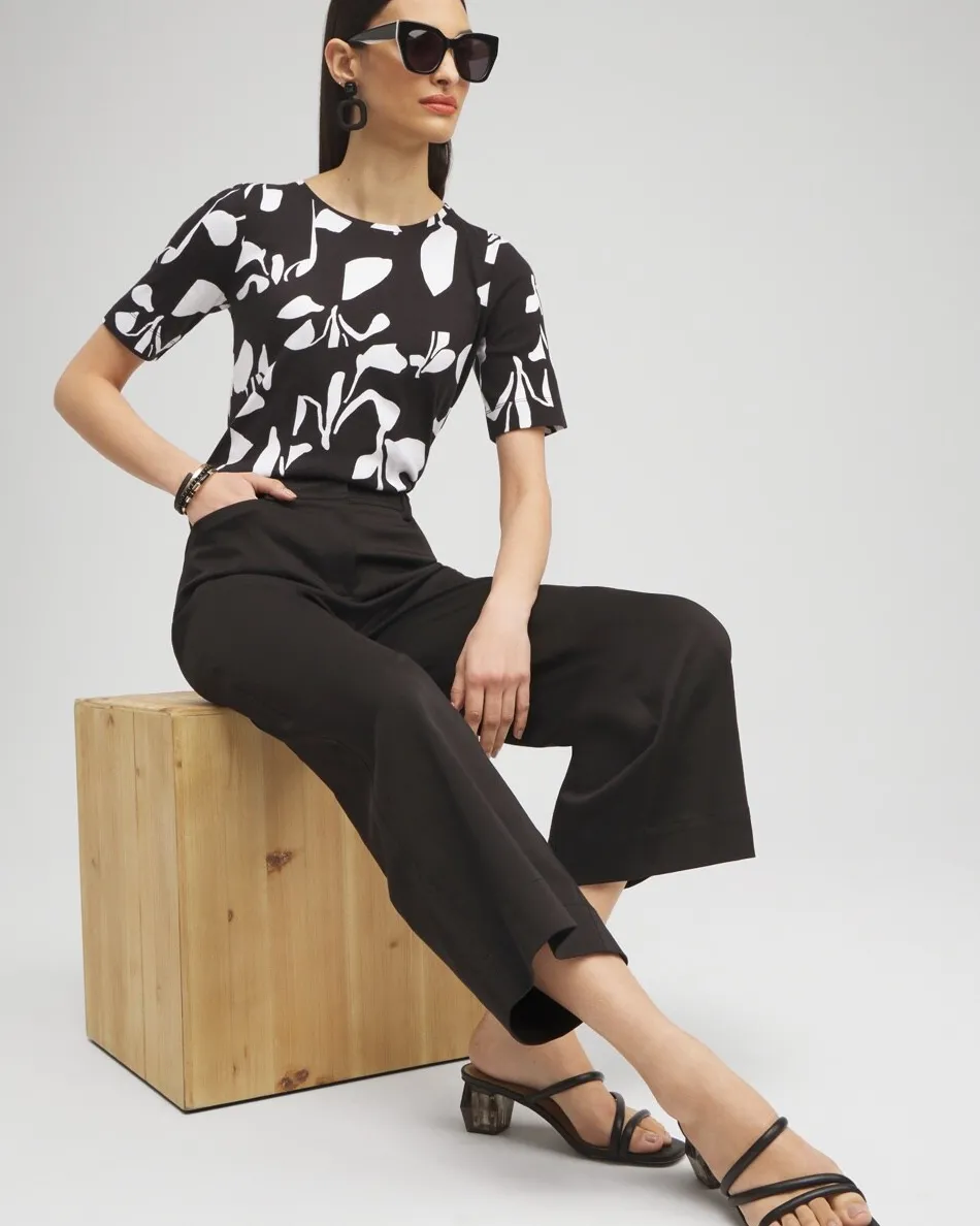 Store Abstract Everyday Elbow Sleeve Tee Tops