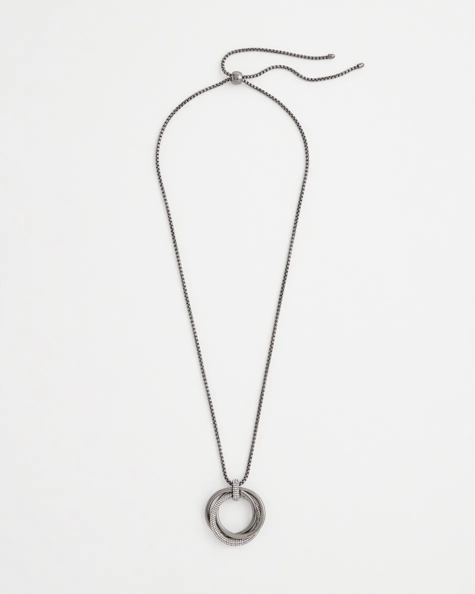 Hot Adjustable Pavé Pendant Necklace Necklaces