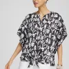 Sale Artisan Satin Tie-Front Tunic Tops