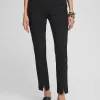 Sale Bi-Stretch Front Seam Slit Ankle Pants Pants