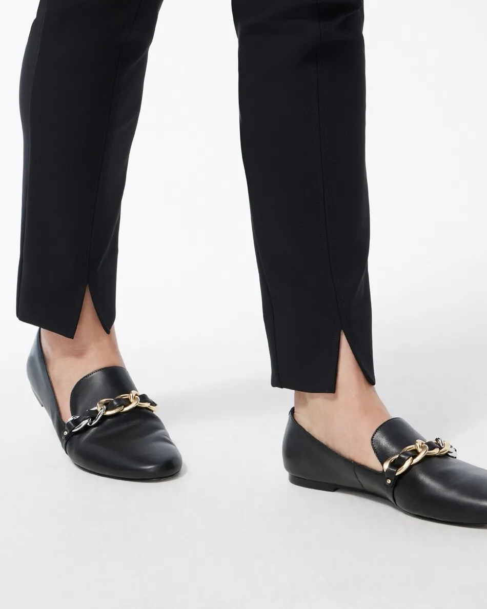 Online Bi-Stretch Front Seam Slit Ankle Pants Pants