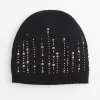 New Embellished Knit Hat Cold Weather Accessories | Hats