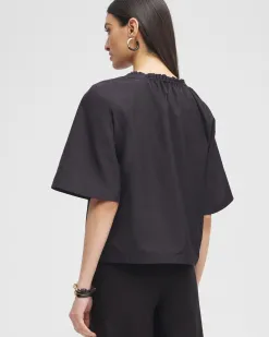 Cheap Label™ Smock Neck Blouse Tops