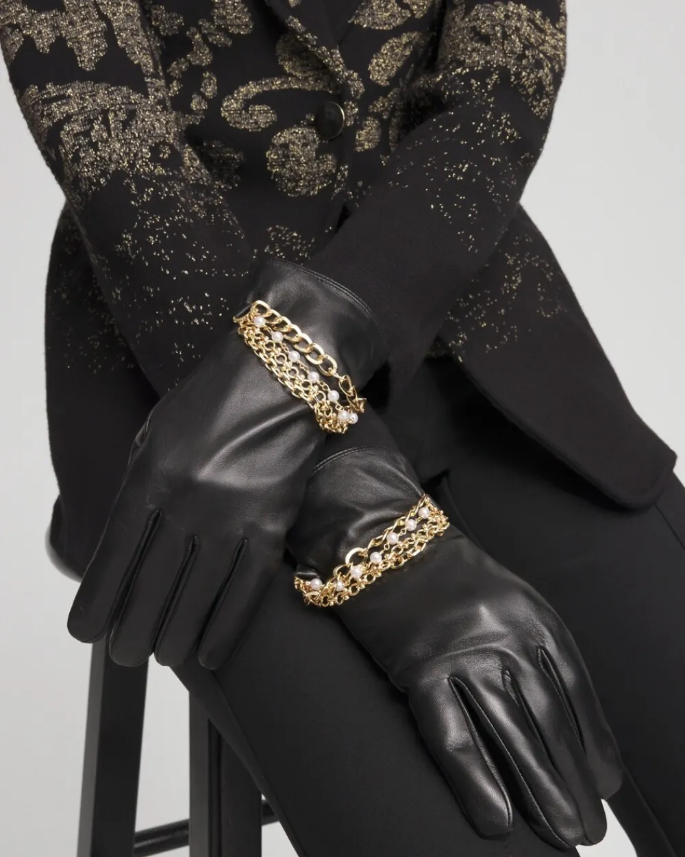 Store Bracelet Leather Gloves Cold Weather Accessories