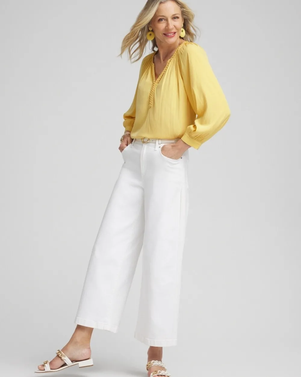 New Braided Trim Top Tops