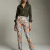 Cheap Brigitte Autumn Print Ankle Pants Pants