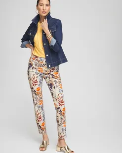 Cheap Brigitte Autumn Print Ankle Pants Pants