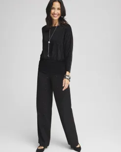 Hot Brigitte Embellished Wide Leg Pants Pants