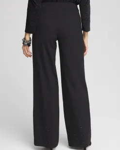 Hot Brigitte Embellished Wide Leg Pants Pants