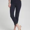 Online Brigitte Eyelet Hem Slim Cropped Pants Pants