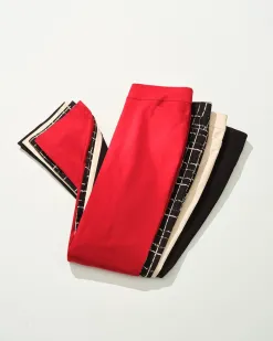New Brigitte Plaid Slim Pants Pants