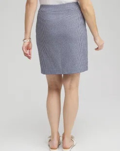 Hot Brigitte Pull-On Gingham Skort Pants