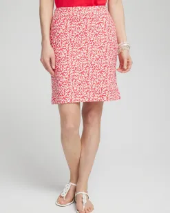 Outlet Brigitte Pull-On Reef Print Skort Pants