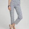 Flash Sale Brigitte Reef Print Slim Cropped Pants Pants
