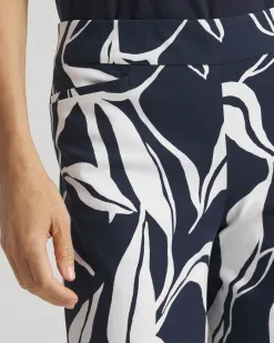 Shop Brigitte Swirl Wide Leg Cropped Pants Pants