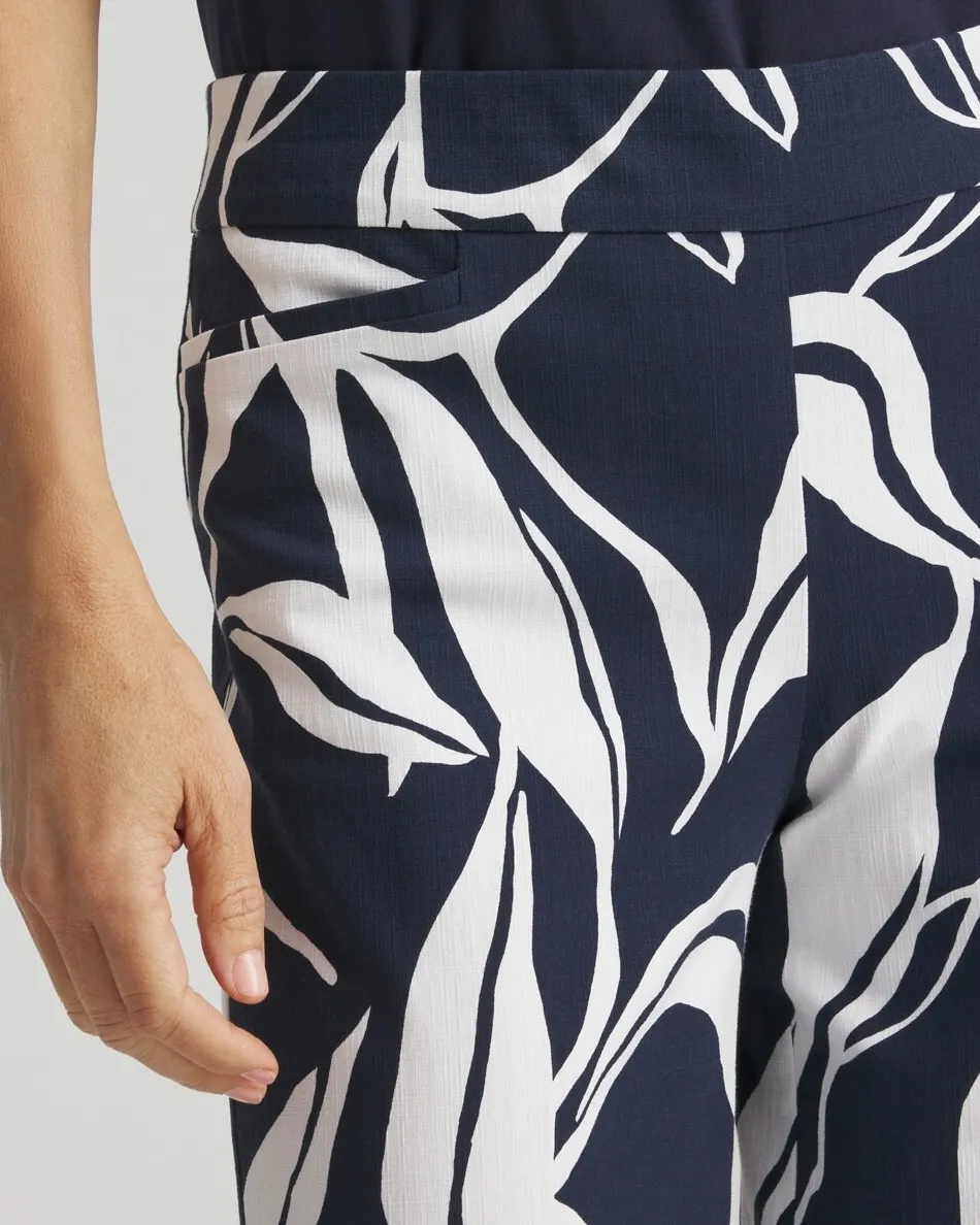 Shop Brigitte Swirl Wide Leg Cropped Pants Pants
