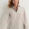 Shop Bungee Sleeve Shirt Tops