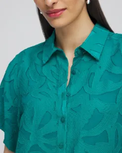 Sale Burnout Short Sleeve Shirt Tops