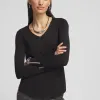 Cheap Caviar Trim V-Neck Pullover Sweater Sweaters