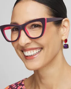 Discount Colorblock Cateye Readers Eyewear