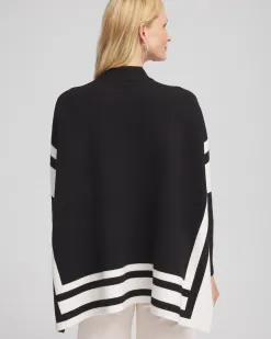 Best Sale Colorblock Sweater Poncho Tops | Ponchos & Ruanas
