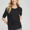 Best Sale Draped Front Tee Tops