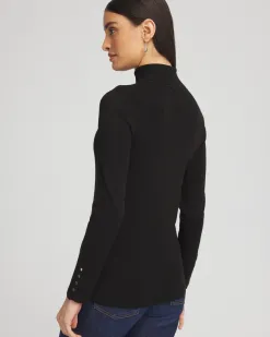 Flash Sale Ecovero™ Button Cuff Turtleneck Sweater Sweaters