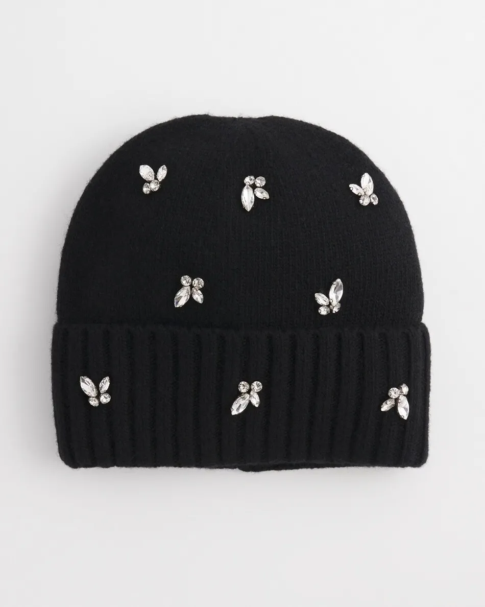 Online Embellished Cashmere Blend Hat Cold Weather Accessories | Hats