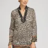 Clearance Embellished Mixed Animal Print Kurta Top Tops | Blouses & Shirts