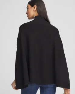 Outlet Embellished Zip Front Cape Ponchos & Ruanas