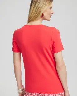 Flash Sale Eyelet Detail Top Tops