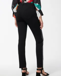 Online Faux Leather Front Ponte Back Pants Pants