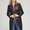 Cheap Faux Leather Topper Jackets & Coats