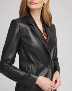 Cheap Faux Leather Topper Jackets & Coats