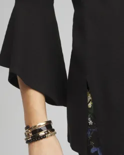 Cheap Flare Sleeve Tunic Tops