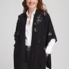 Discount Floral Appliqué Ruana Tops | Ponchos & Ruanas