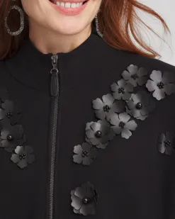 Discount Floral Appliqué Ruana Tops | Ponchos & Ruanas