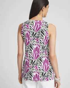Sale Floral Button Detail Tunic Tops