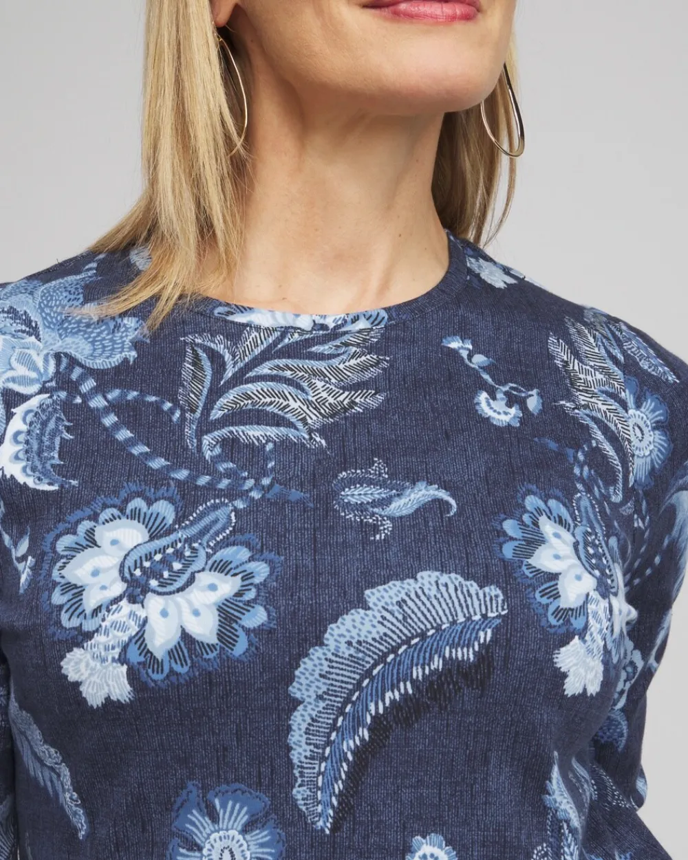 Fashion Floral Long Sleeve Tee Tops