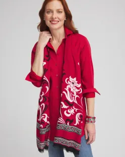 Shop Floral Swirl Scarf Scarves