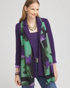 Online Floral Watercolor Oblong Scarf Scarves