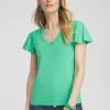 Store Flutter Sleeve Tee Tops