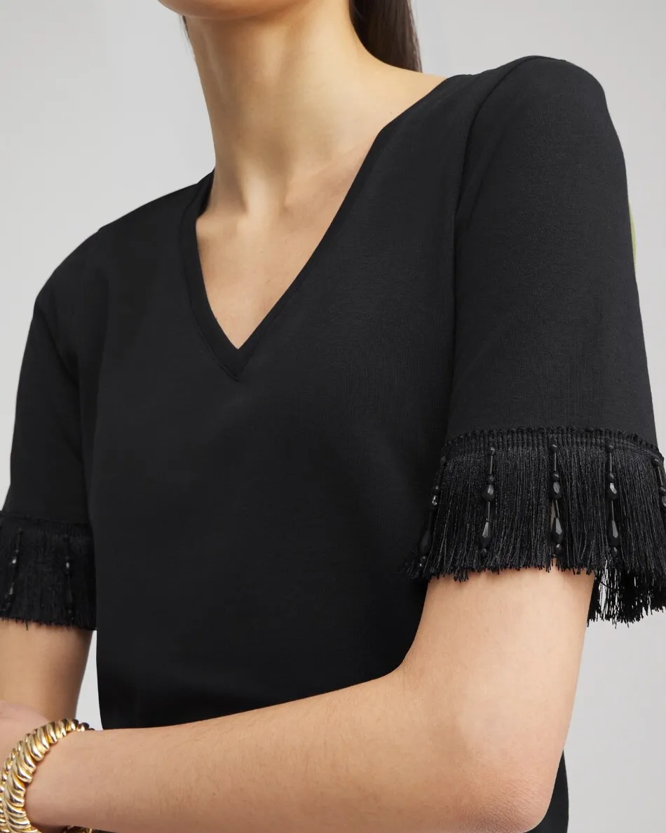 Store Fringe Trim Top Tops