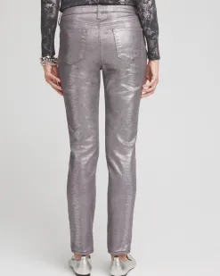 Best Girlfriend Coated Ankle Jeans Jeans & Denim