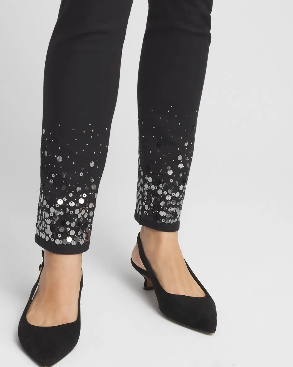 Flash Sale Girlfriend Sequin Ankle Jeans Jeans & Denim