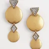 Flash Sale Tone Pavé Clip On Drop Earrings Earrings