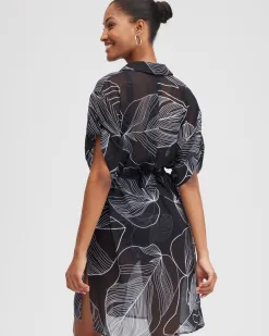 Best Sale Gottex Button Down Coverup Swim