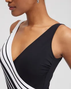 Discount Gottex V-neck One Piece Swimsuit Swim