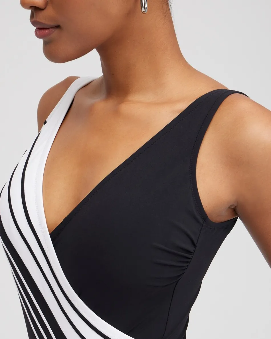 Discount Gottex V-neck One Piece Swimsuit Swim