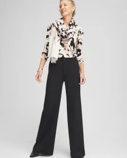 Sale High Rise Wide Leg Ponte Pants Pants
